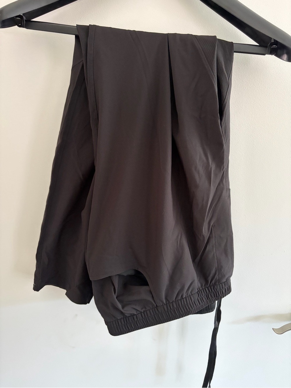 Black Lightweight Athletic Track Pants